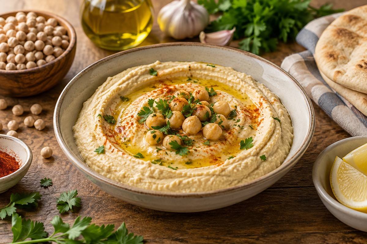 חומוס ביתי מגרגרים יבשים