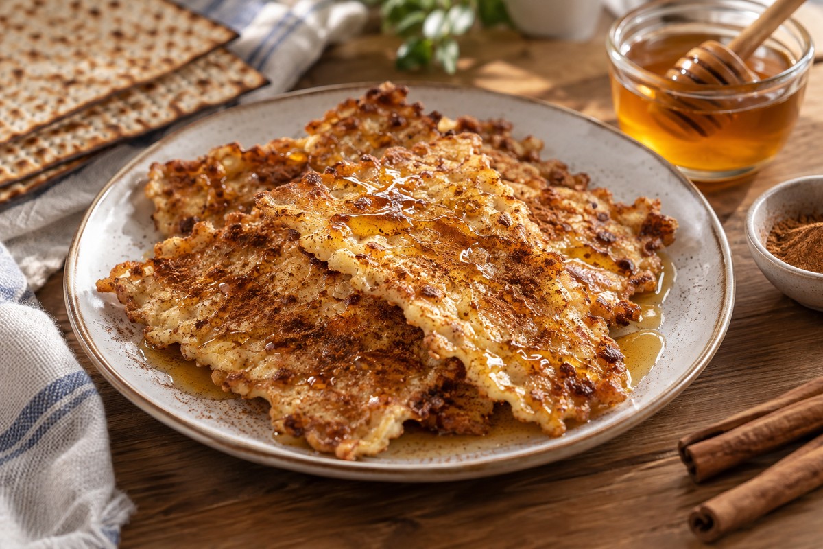 מצה בריי מתוקה עם קינמון ודבש