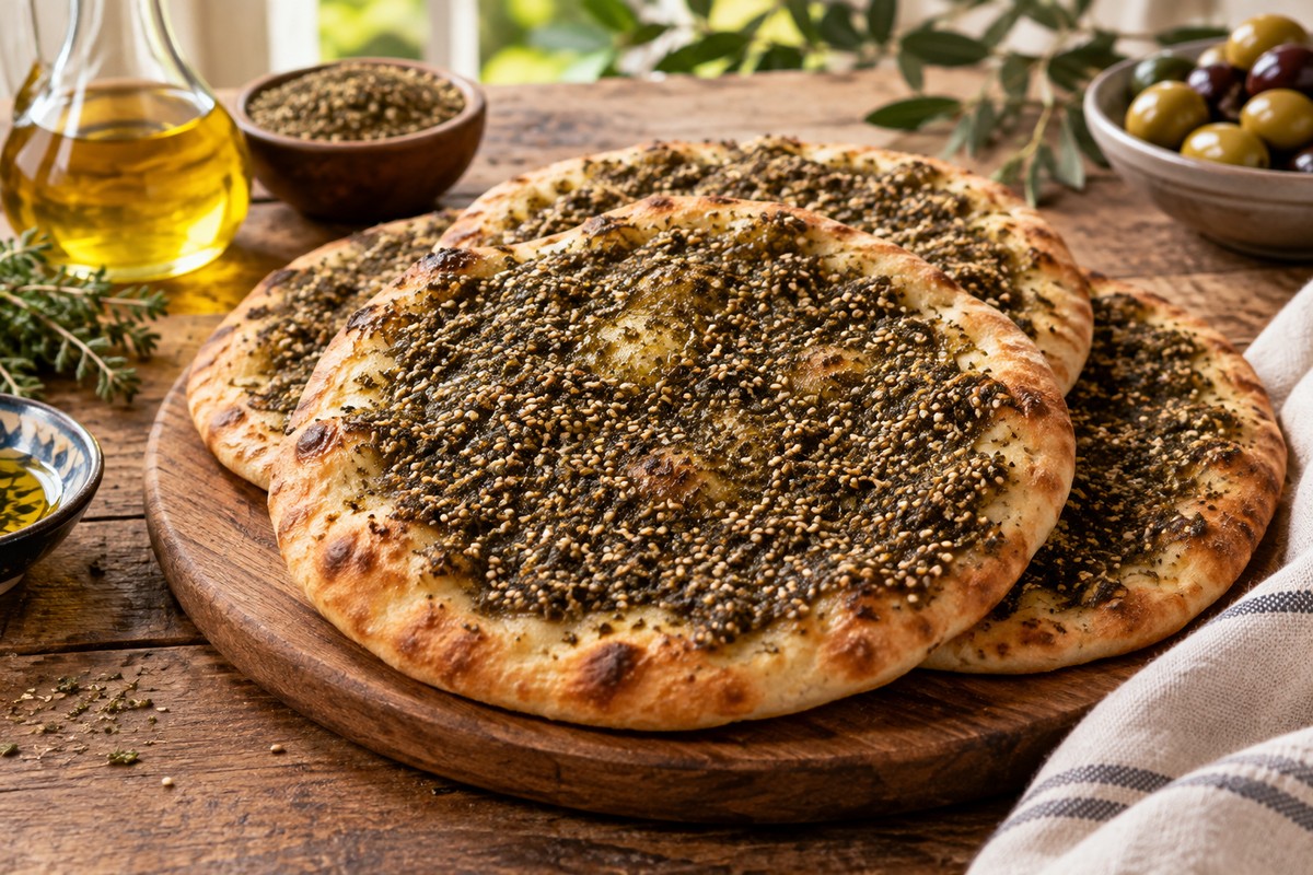 מנאקיש זעתר ושמן זית